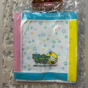 NEW Vintage Mother Goose & Co by Oneita Cotton Receiving Blanket 1993 42”x34”